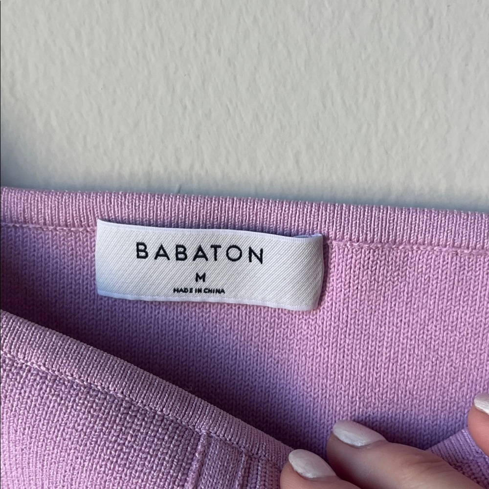 Babaton Lilac Crop Top - Picture 2 of 3